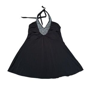 Vintage Y2K Black Halter Top - BCX - Small